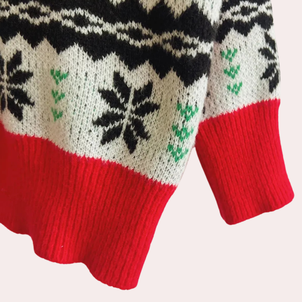 COLLETTE - Jule Snefnug Sweater til Kvinder