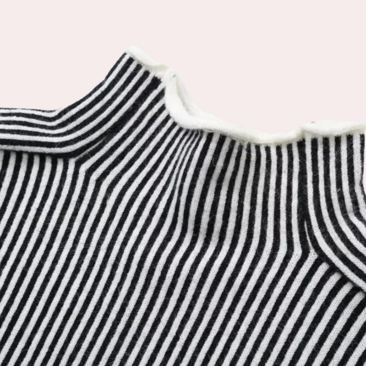 ASHLEY  - Elegant Stribet Sweater til Kvinder
