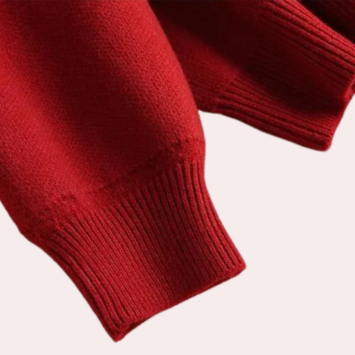 FAUSTA - Sofistikeret Sweater med Sløjfe Detaljer til Kvinder