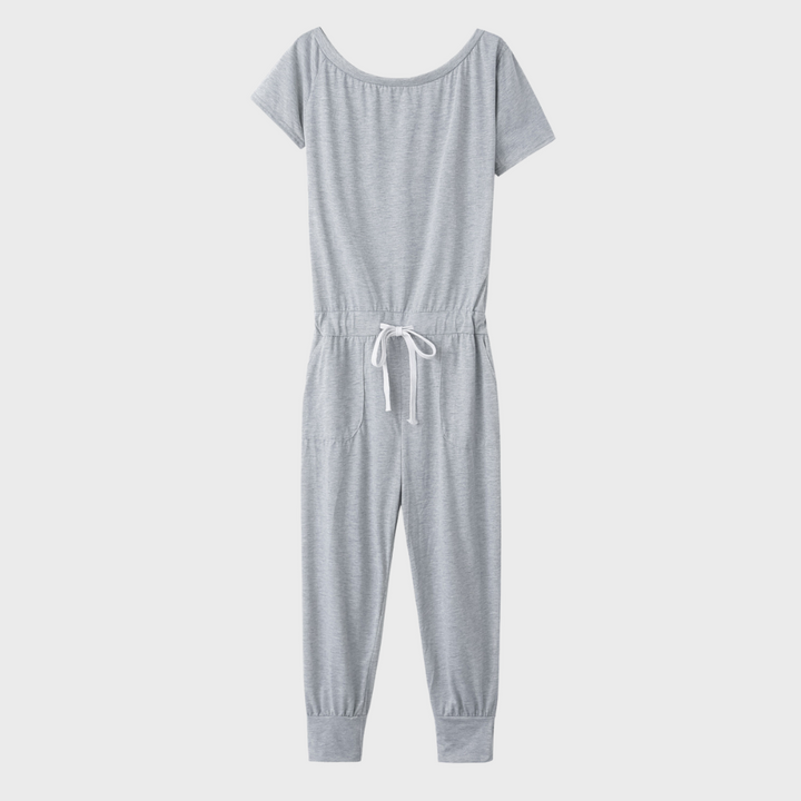 Dame jumpsuit med snøretræk